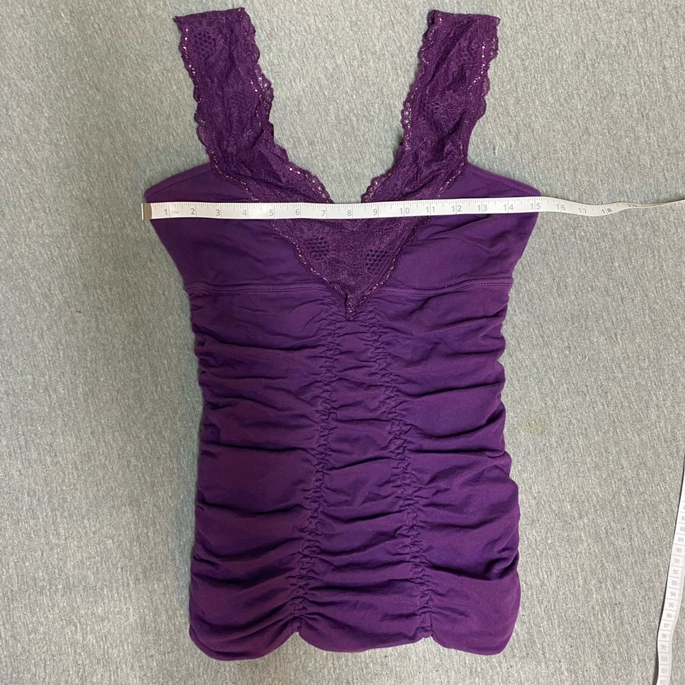NWOT Free People Rouched Cami Tank Size Medium - Picture 2 of 6